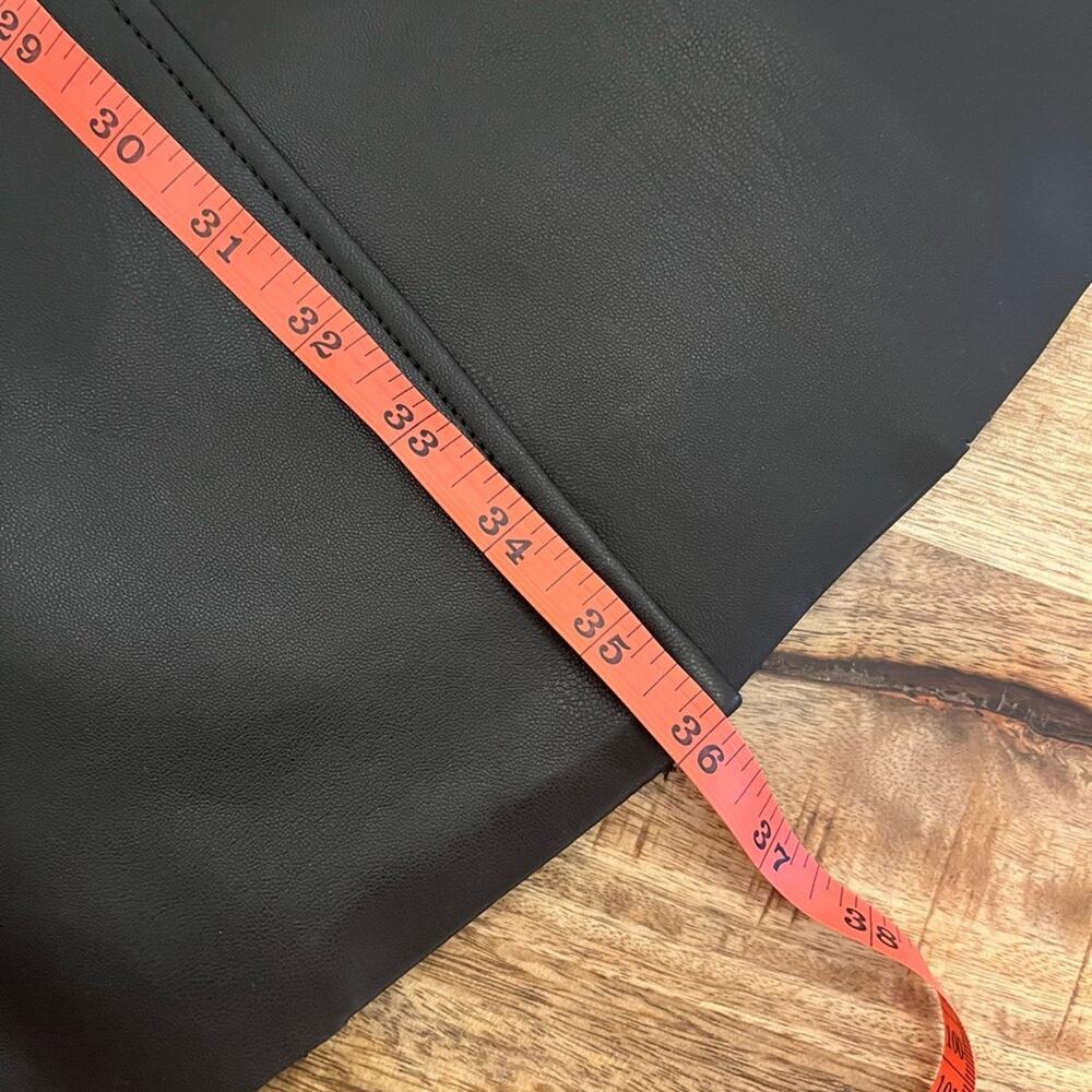 Via Spiga Chocolate Brown Vegan Leather Trench Coat Size Medium Belted Classic - Picture 12 of 16